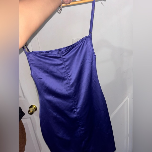 Purple silk dress - Picture 3 of 3